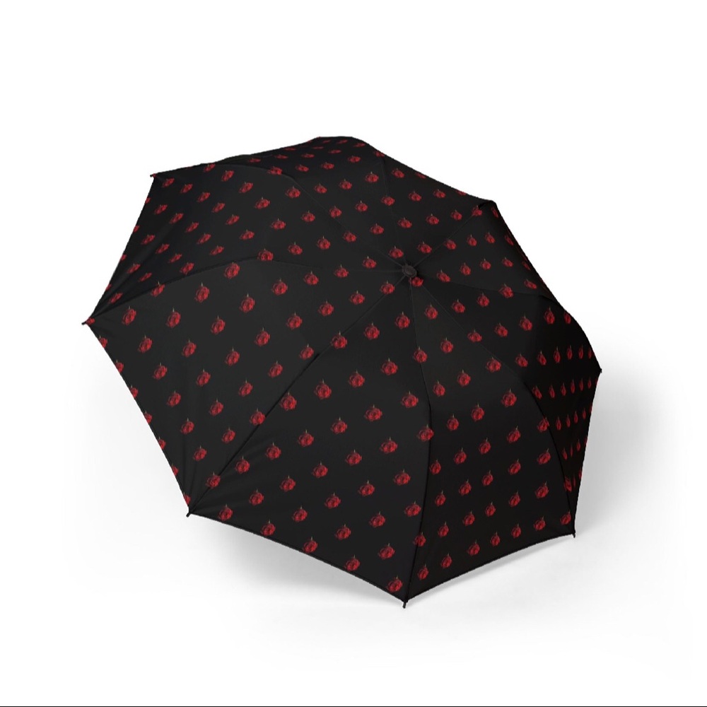 Roses little black dress umbrella - small rose pattern
